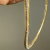 14ctw Round Cut Matte Vintage Collar Necklace