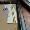 9ctw Floral Bead Triple-rope Link Chain Statement Necklace
