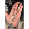 120ctw Round Cut White Sapphire Statement Necklace