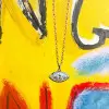 6ct Horizontally Set Marquise Cut Vintage Pendant Necklace