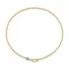 5.5ct Pear Cut White Sapphire Toi et Moi Bead Chain Necklace