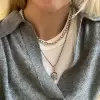 8ct Emerald Cut White Sapphire Ball Chain Necklace