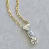 6ctw Multi-cut White Sapphire Simple Pendant Necklace