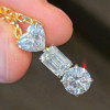 6ctw Multi-cut White Sapphire Simple Pendant Necklace