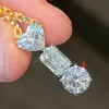 6ctw Multi-cut White Sapphire Simple Pendant Necklace