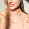 15ctw Round Cut Vintage Pendants Scallop Chain Necklace