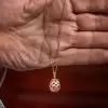 4ctw Round Cut Multicolor Sapphire Egg Pendant Necklace
