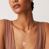 4ctw Round Cut Multicolor Sapphire Egg Pendant Necklace