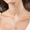 4ctw Round Cut Multicolor Sapphire Egg Pendant Necklace