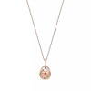 4ctw Round Cut Multicolor Sapphire Egg Pendant Necklace