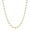 6ctw Mixed Shape Bezel Set White Sapphire Tennis Necklace