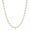 6ctw Mixed Shape Bezel Set White Sapphire Tennis Necklace