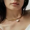 5.7ct East-west Pear Cut White Sapphire Torque Necklace