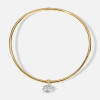 5.7ct East-west Pear Cut White Sapphire Torque Necklace