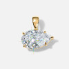 5.7ct East-west Pear Cut White Sapphire Torque Necklace