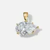 5.7ct East-west Pear Cut White Sapphire Torque Necklace