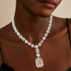 130ctw Huge Emerald and Asscher Cut Statement Necklace