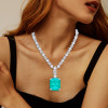 130ctw Huge Emerald and Asscher Cut Statement Necklace