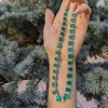 48ctw Gradient Size Emerald Cut Emerald Rivière Necklace