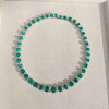 48ctw Gradient Size Emerald Cut Emerald Rivière Necklace