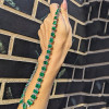48ctw Gradient Size Emerald Cut Emerald Rivière Necklace