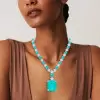 130ctw Huge Emerald Cut Emerald Chain Statement Necklace