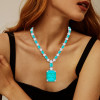 130ctw Huge Emerald Cut Emerald Chain Statement Necklace