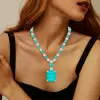 130ctw Huge Emerald Cut Emerald Chain Statement Necklace