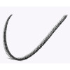 20ctw Round White and Black Sapphire Double-layer Tennis Necklace