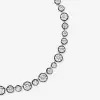 50ctw Round Cut Button Back Georgian style Rivière Necklace
