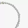 50ctw Round Cut Button Back Georgian style Rivière Necklace