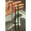50ctw Round Cut Button Back Georgian style Rivière Necklace