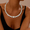 80ctw Cushion and Round Cut Victorian Style Rivière Necklace