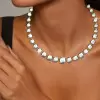 80ctw Cushion and Round Cut Victorian Style Rivière Necklace