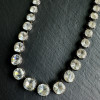80ctw Cushion and Round Cut Victorian Style Rivière Necklace