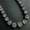 80ctw Cushion and Round Cut Victorian Style Rivière Necklace