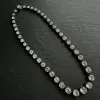 80ctw Cushion and Round Cut Victorian Style Rivière Necklace