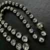 80ctw Cushion and Round Cut Victorian Style Rivière Necklace