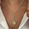 26.95ct Pear Cut Yellow Sapphire Pendant Necklace