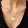 Baby Feet Name Necklace in 14K Gold Plated