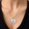 Baby Feet Name Necklace in 14K Gold Plated