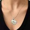 Baby Feet Name Necklace in 14K Gold Plated