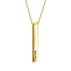 Bar Name Necklace in 14k Gold Plating