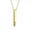 Bar Name Necklace in 14k Gold Plating