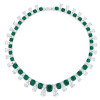 65ctw Cushion Cut Emerald Luxury Statement Necklace