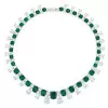 65ctw Cushion Cut Emerald Luxury Statement Necklace