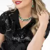 65ctw Cushion Cut Emerald Luxury Statement Necklace