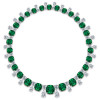 Luxury Cushion Cut Emerald Necklace for Women