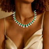 65ctw Cushion Cut Emerald Luxury Statement Necklace