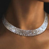 Luxurious Baguette Cut Tennis Necklace